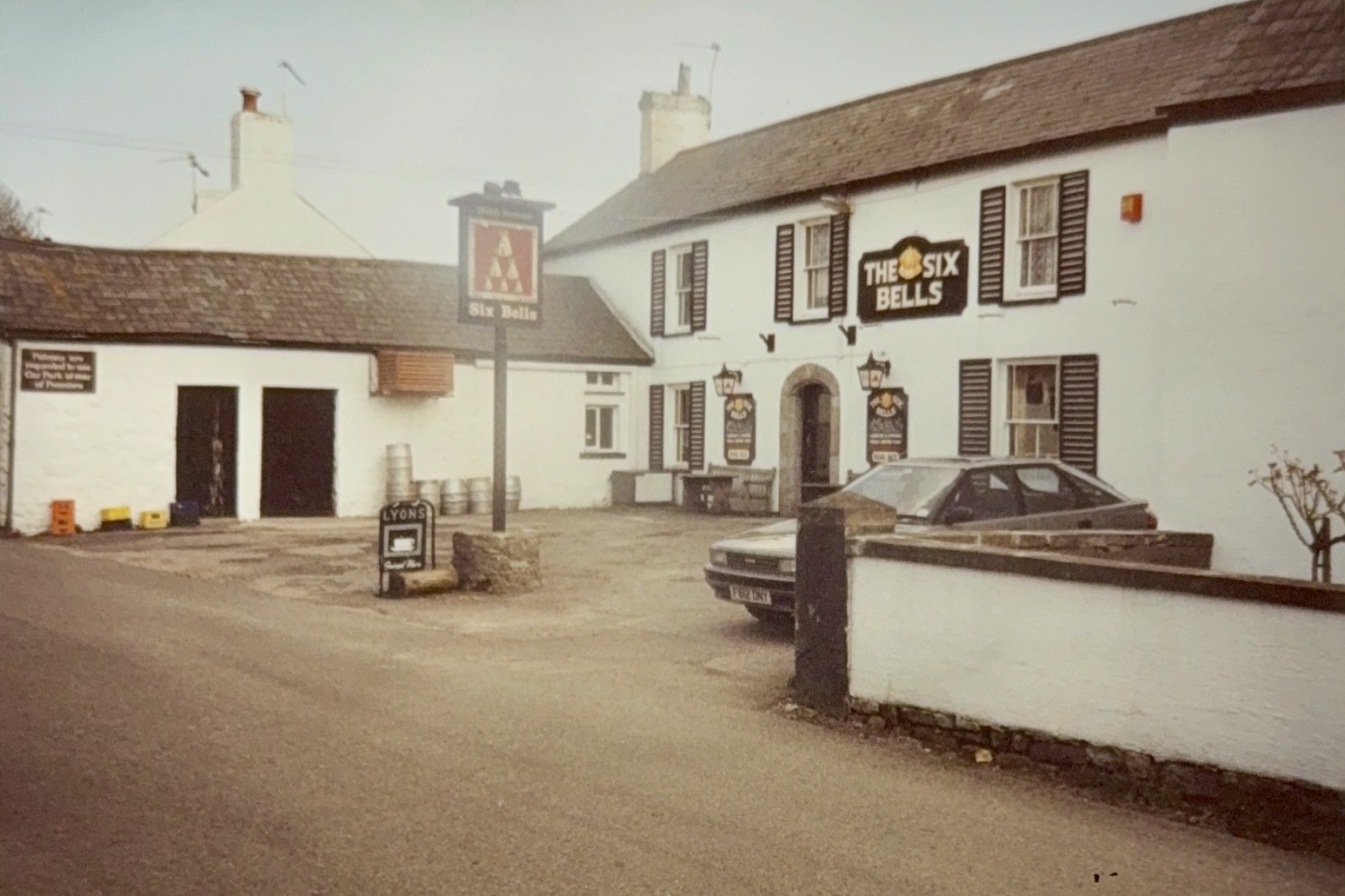 The Six Bells Inn, taken from the front, before the renovations.