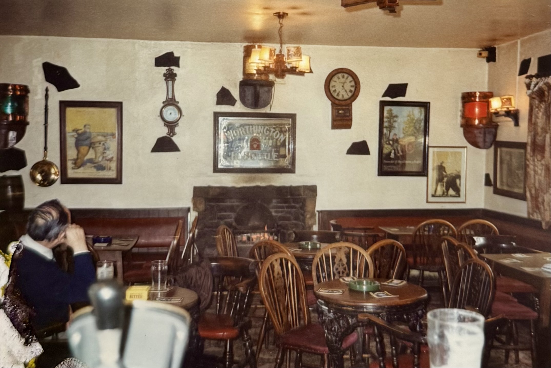 The Lounge area, showing the bar before the renovations.