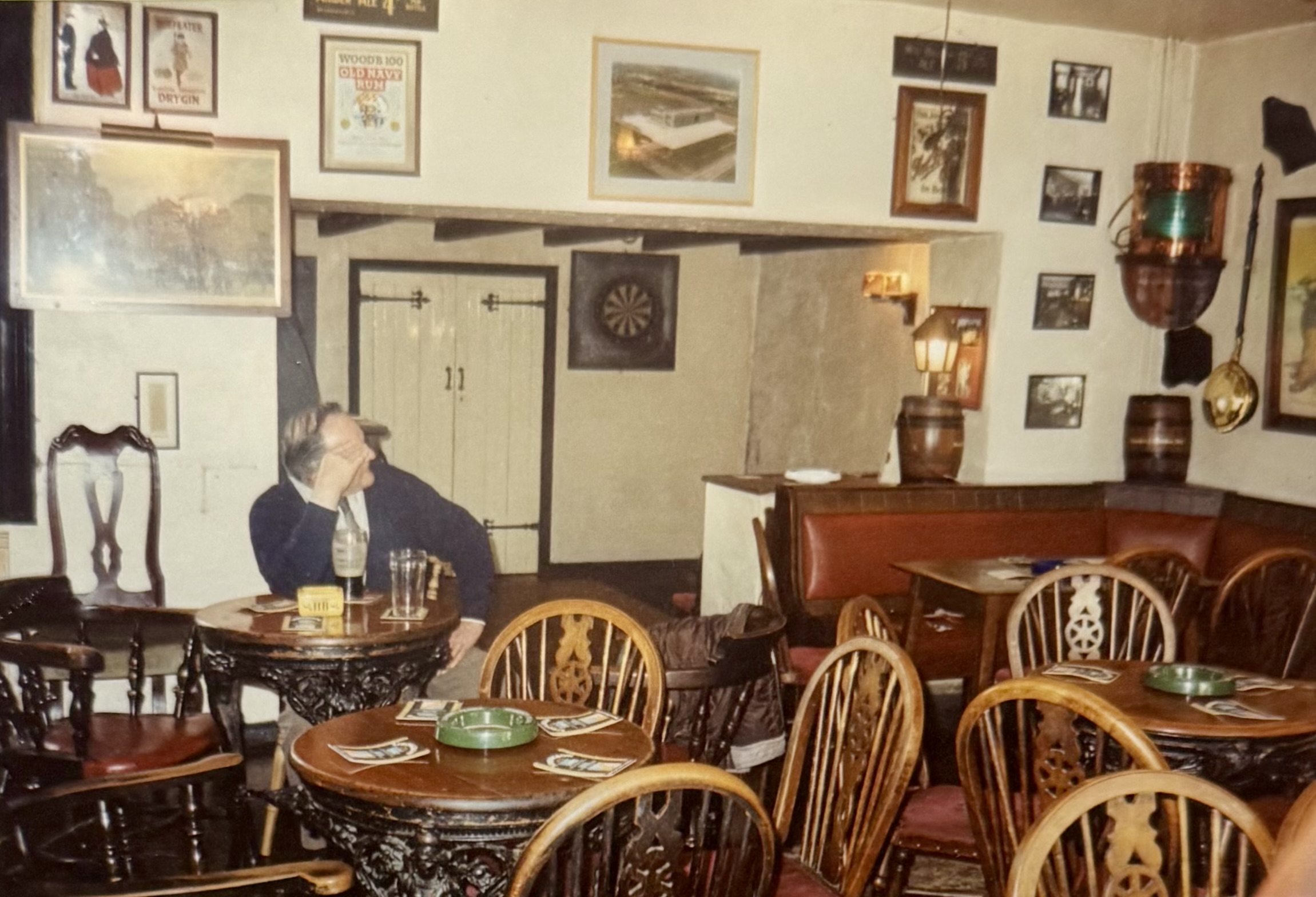 The fireplace in what is now the Lounge.