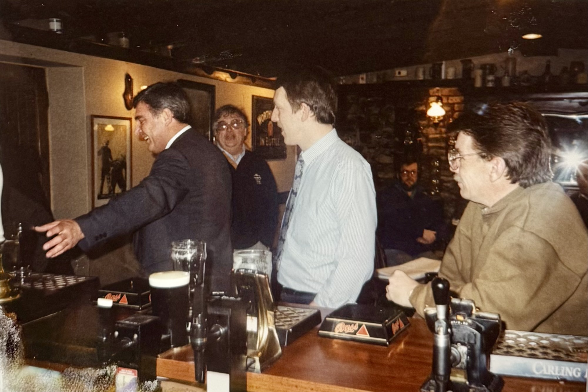 Taken from behind the bar, showing the Bar side before renovations.