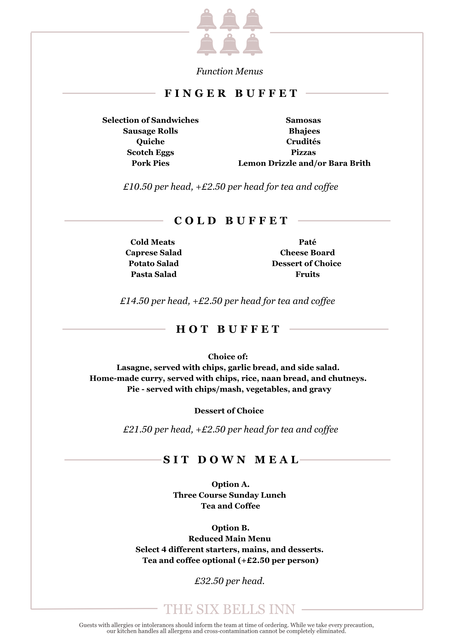 Function Menus